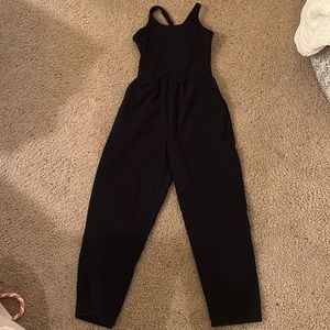 Black sporty jumpsuit